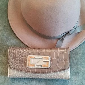 Guess faux gator skin wallet
